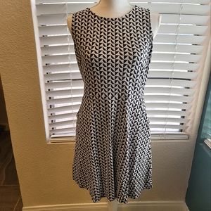New York & Company Black and White Dress
